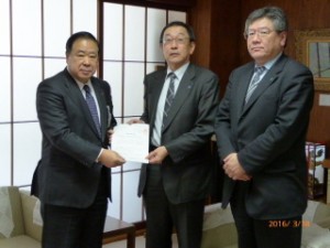 3月18日盛岡市谷藤市長へ要請