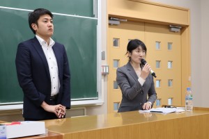 左：工藤和樹さん　右：中川理恵さん