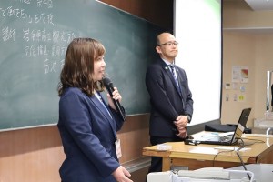 県定住推進・雇用労働室　菊池室長と岩手へもどって就職した上野主事